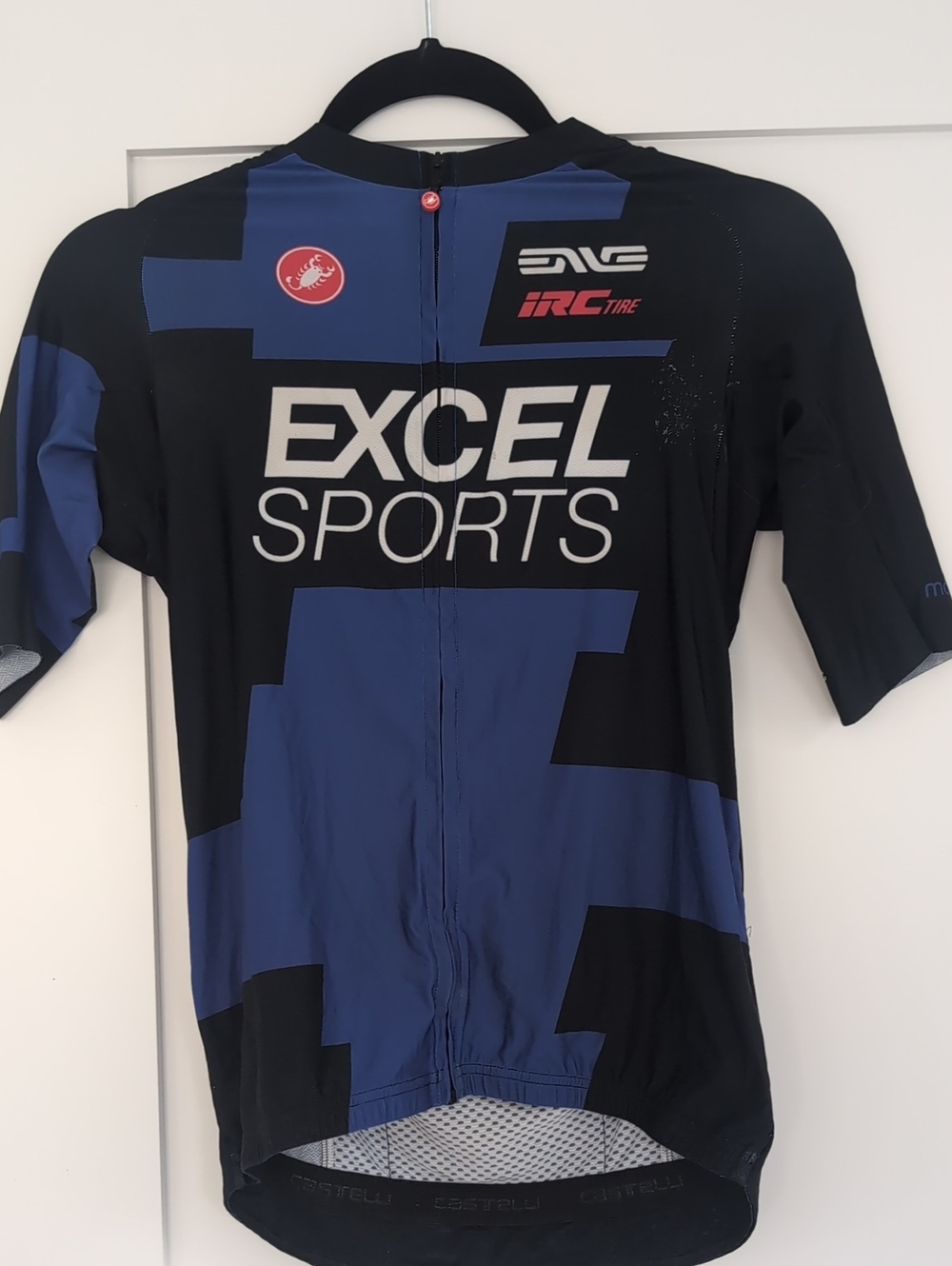 Excel Sports Men’s Black and Blue Cycling Jersey